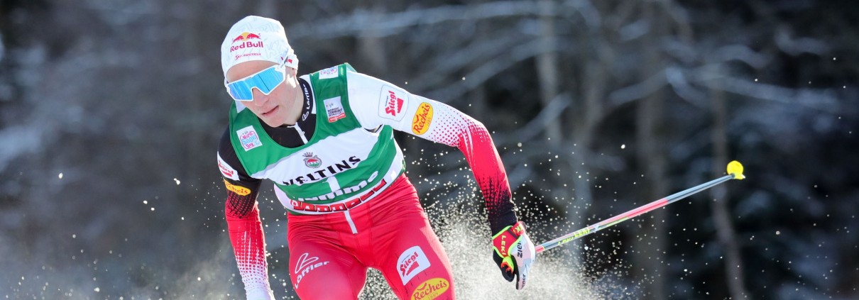 VAL Di FIEMME,ITALY,08.JAN.22 - NORDIC SKIING, NORDIC COMBINED, CROSS COUNTRY - FIS World Cup, 10km Gundersen, men. Image shows Johannes Lamparter (AUT). Photo: GEPA pictures/ ZUMA Press/ CSM/ ESPA/ Pierre Teyssot - ATTENTION - COPYRIGHT FOR AUSTRIAN CLIENTS ONLY - FOR EDITORIAL USE ONLY