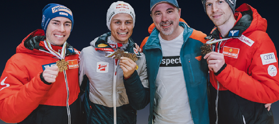 Patrick mit Sportlern & Medaillen_EXPA_jfkfeichter